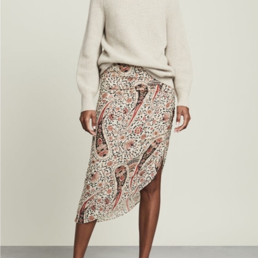 Veronica Beard Silk Midi Length Skirt